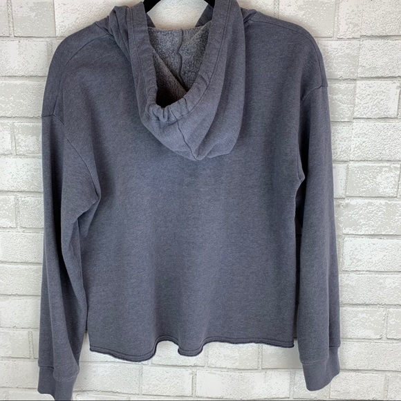 American Eagle Outfitters Ahh-mazingly Soft Hoodie Blue Stripes Sweatshirt - Picture 8 of 9